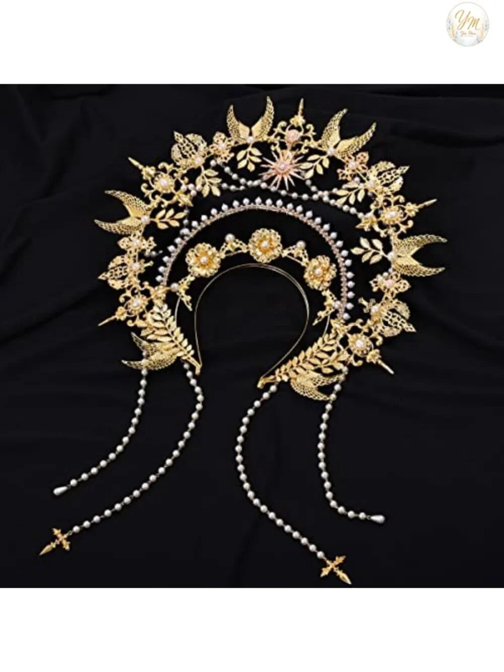 Halo Crown Headband Women Halloween Costume Headpiece Alloy Antler